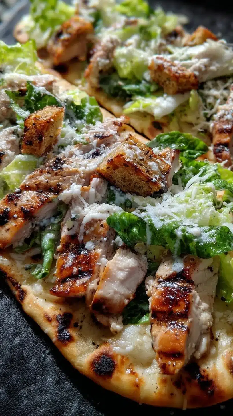 Grilled Chicken Caesar Flatbread