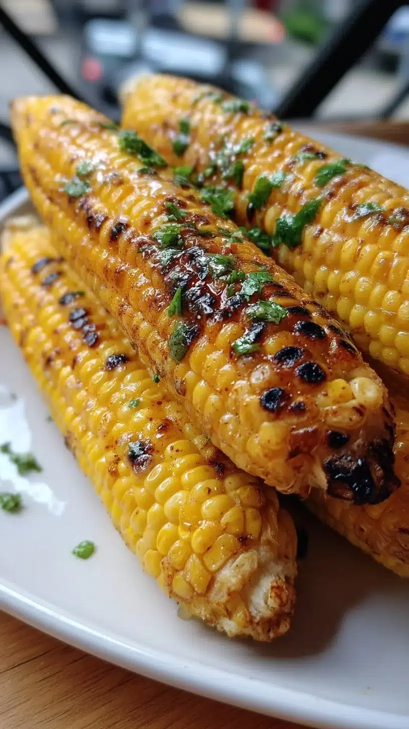 Grilled Corn on the Cob with Chili Lime Butter