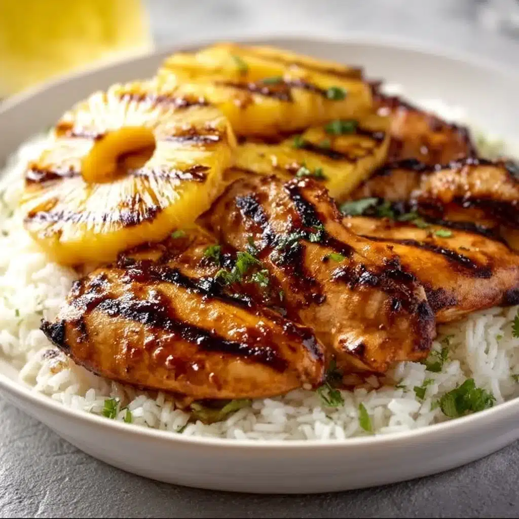 Hawaiian Chicken, Pineapple and Coconut Rice