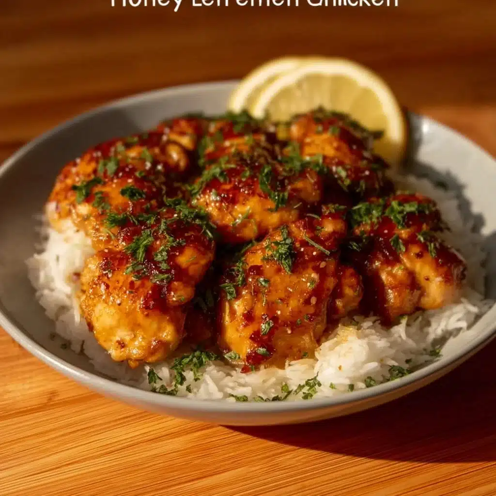 Honey Garlic Lemon Pepper Chicken Thighs