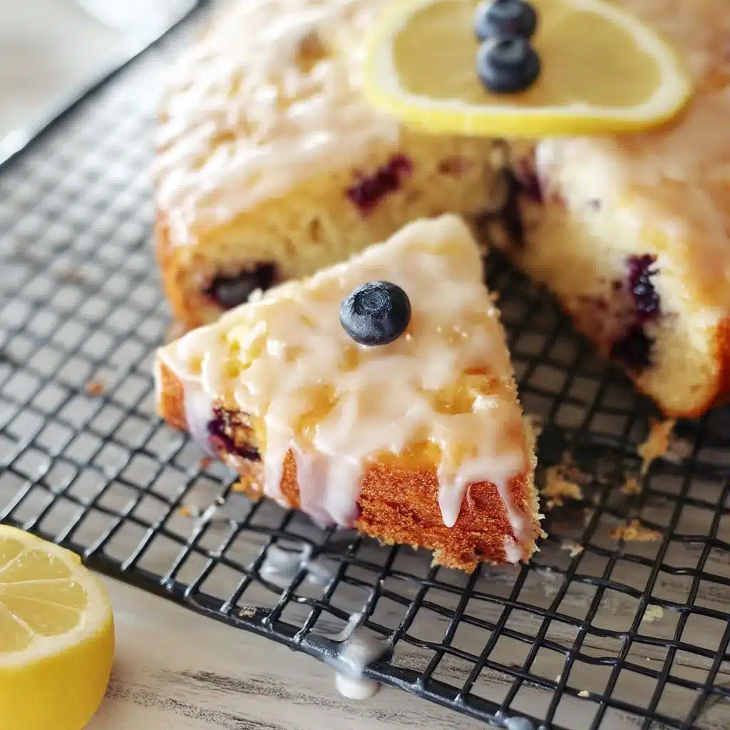 Lemon Blueberry Sheet Cake