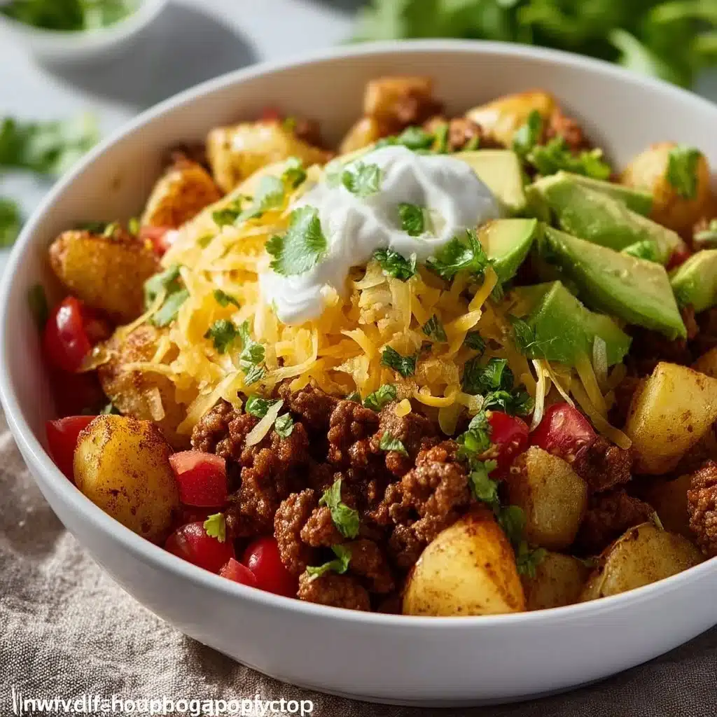 Loaded Potato Taco Bowl