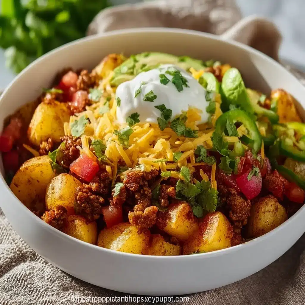 Loaded Potato Taco Bowl