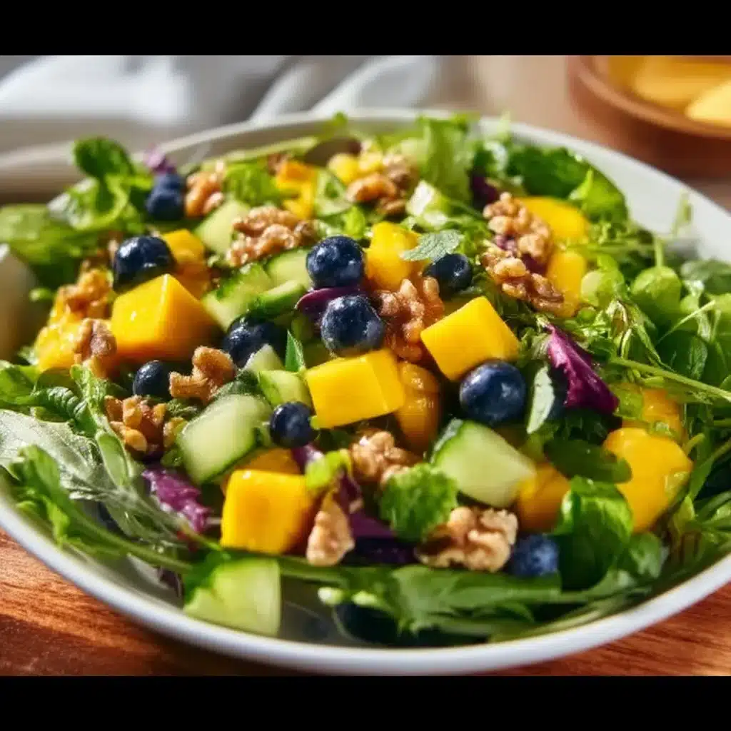 Mango Cucumber Salad with Blueberry and Avocado
