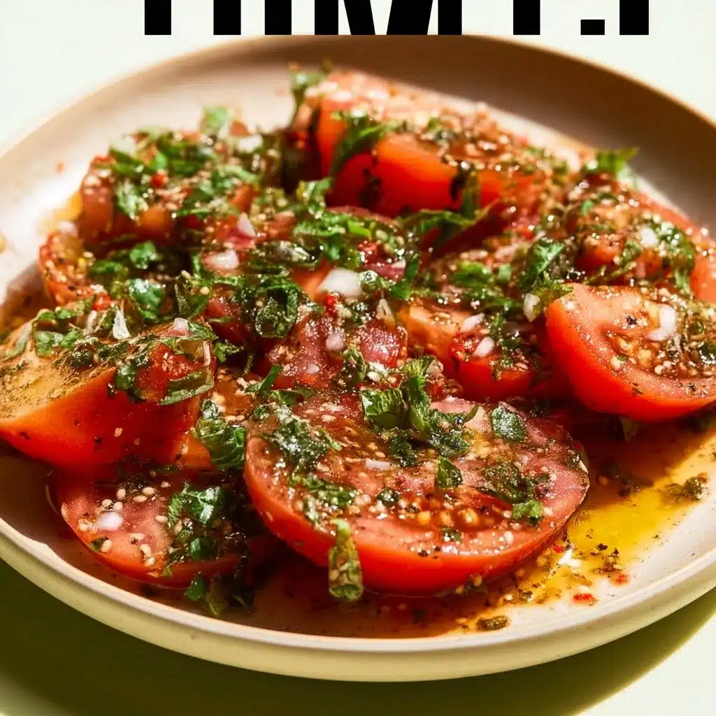 Marinated Tomatoes Salad
