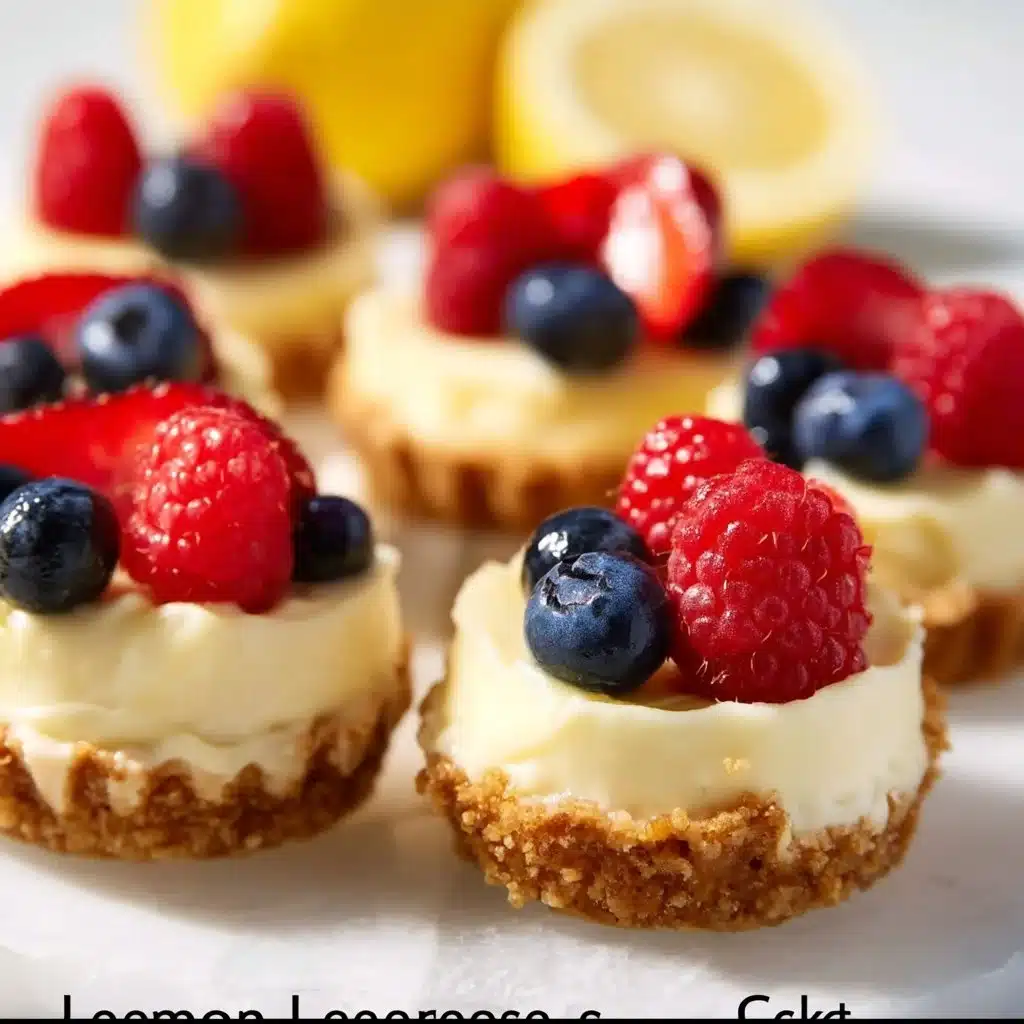 Mini No-Bake Lemon Cheesecake Tarts