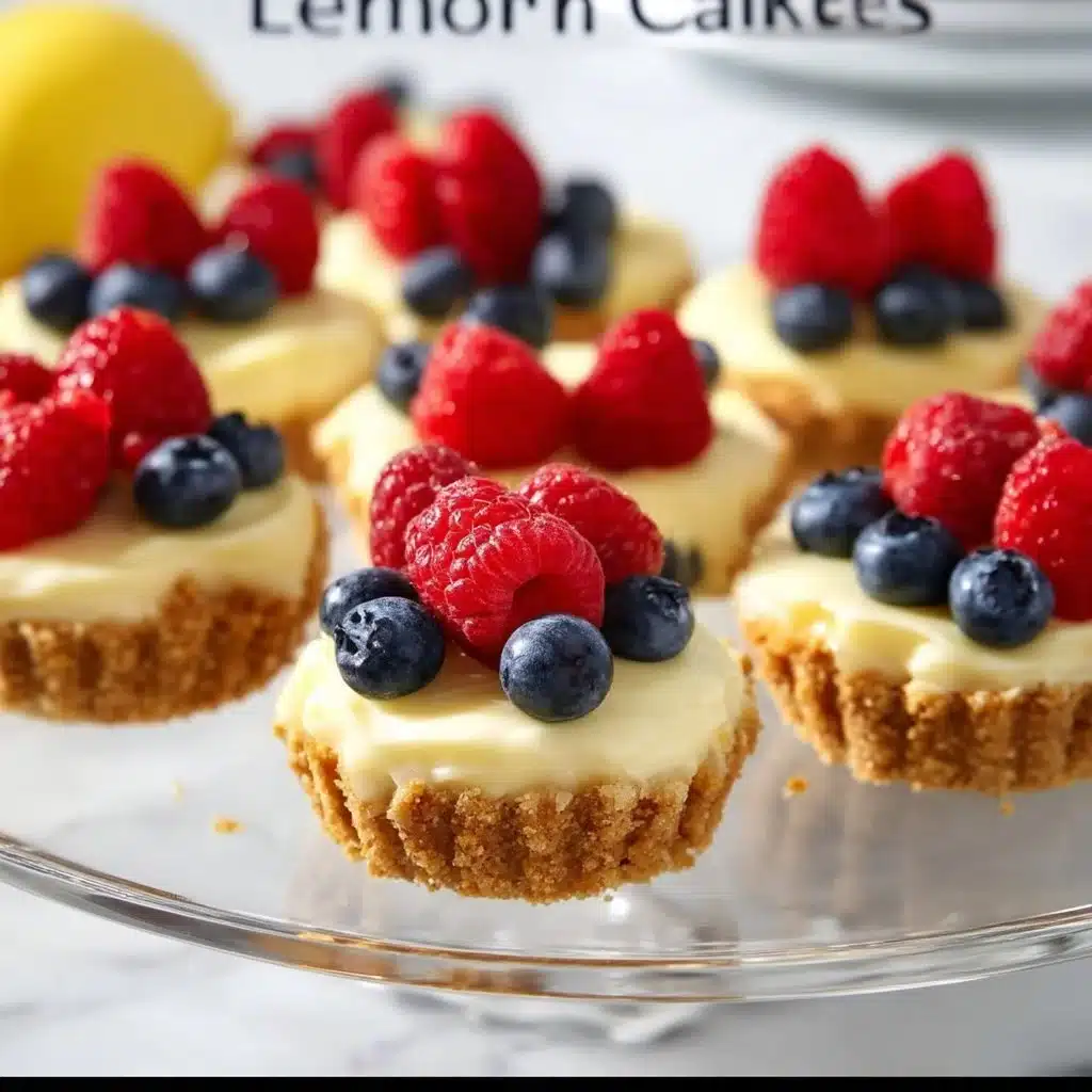 Mini No-Bake Lemon Cheesecake Tarts