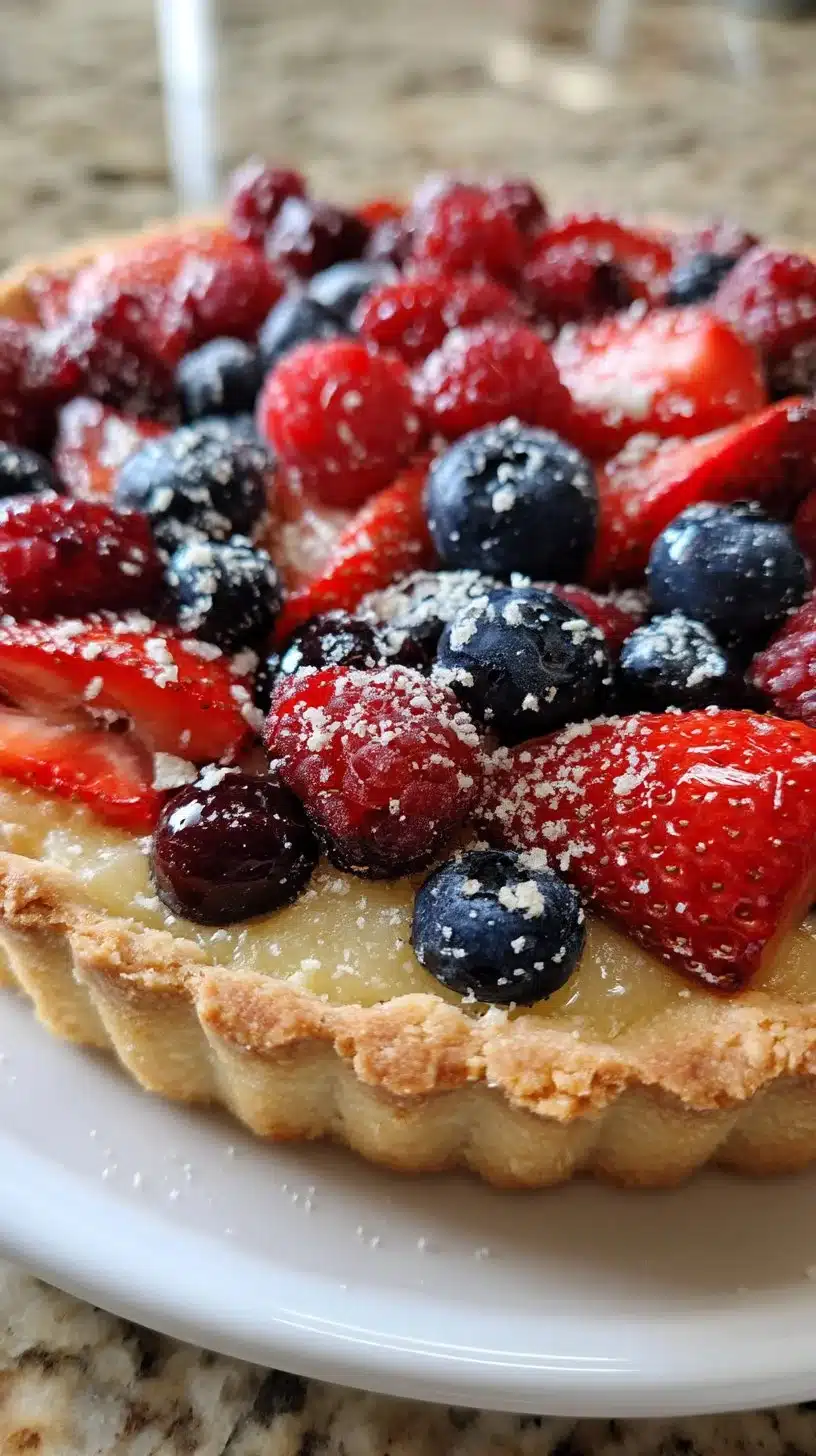 Mixed Berry Shortbread Tart