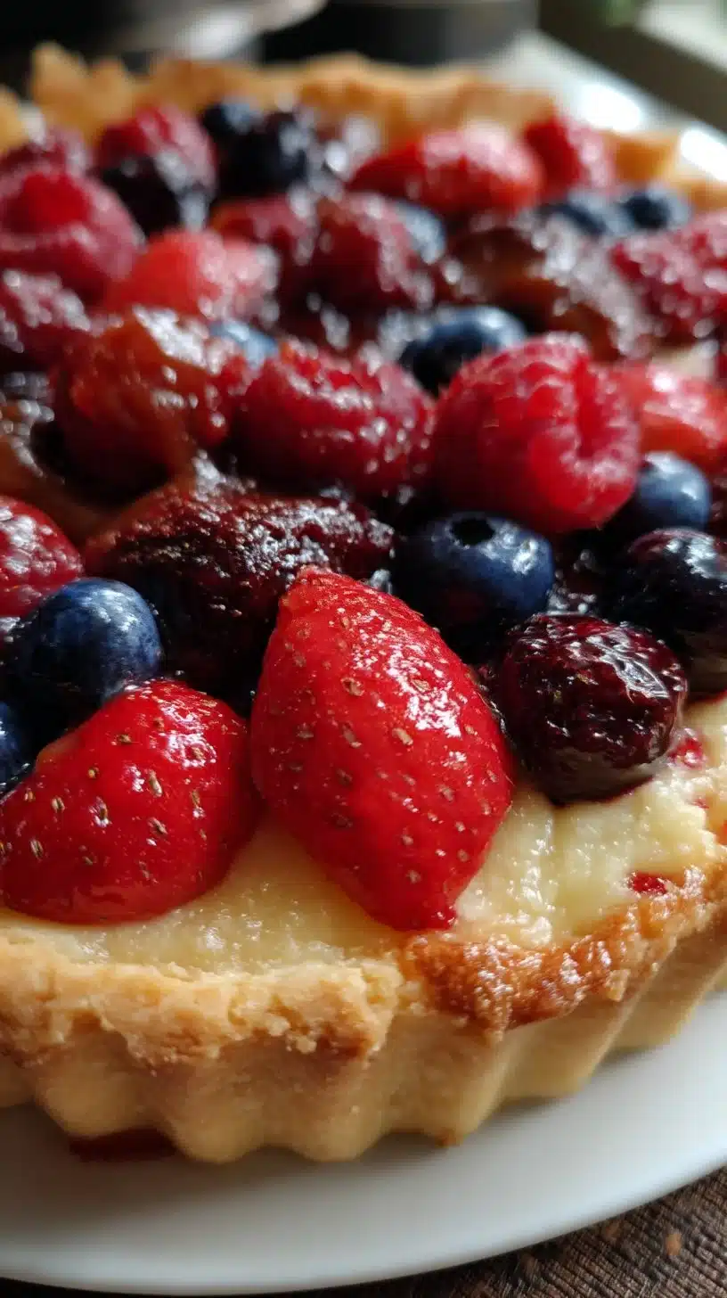 Mixed Berry Shortbread Tart