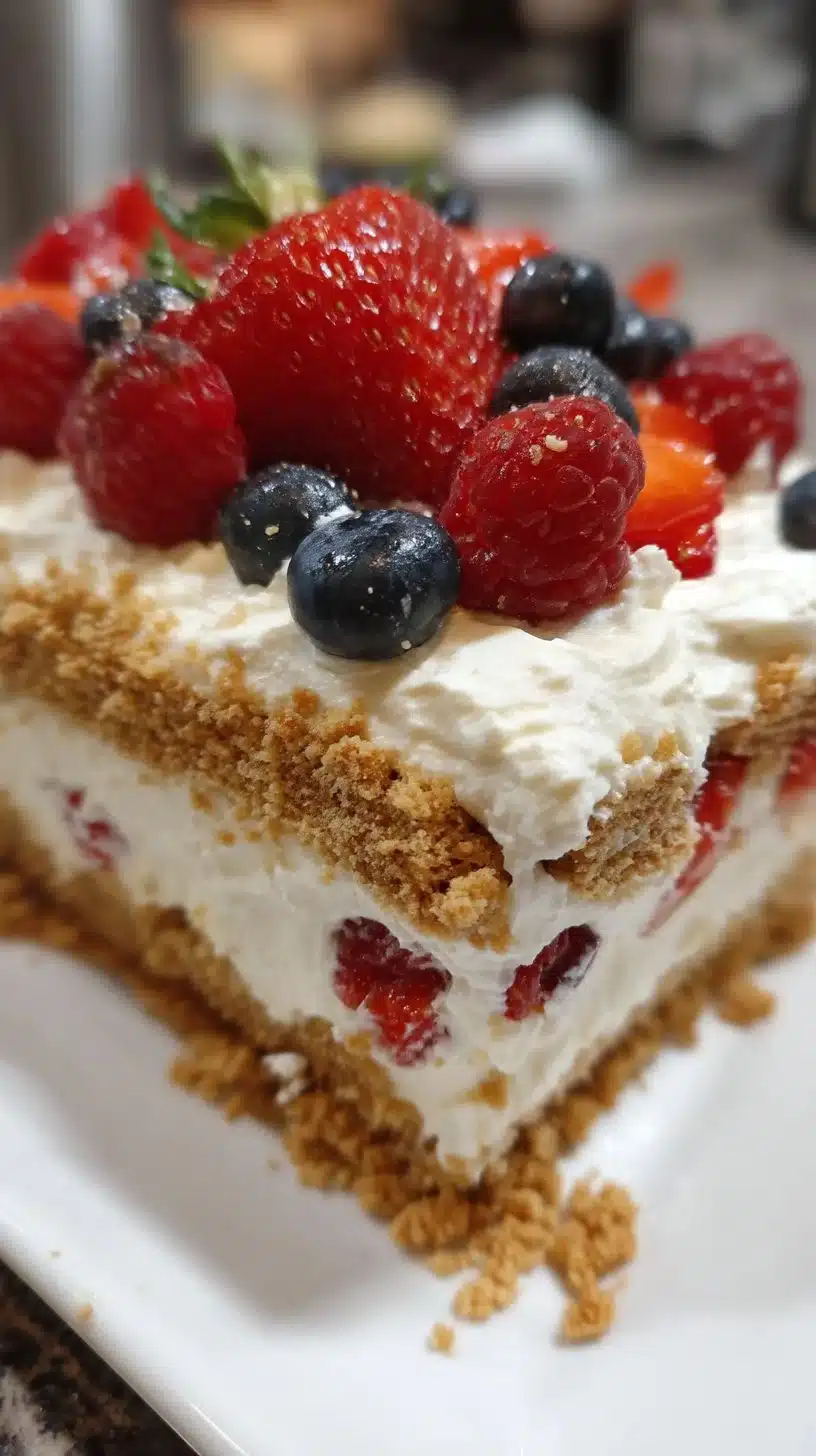 Patriotic Berry Icebox Cake