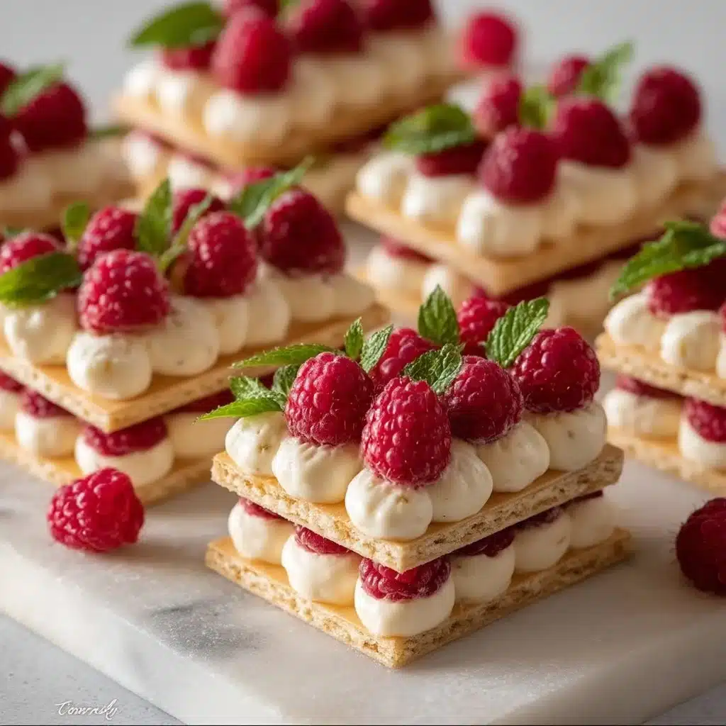 Raspberry Cream Napoleons