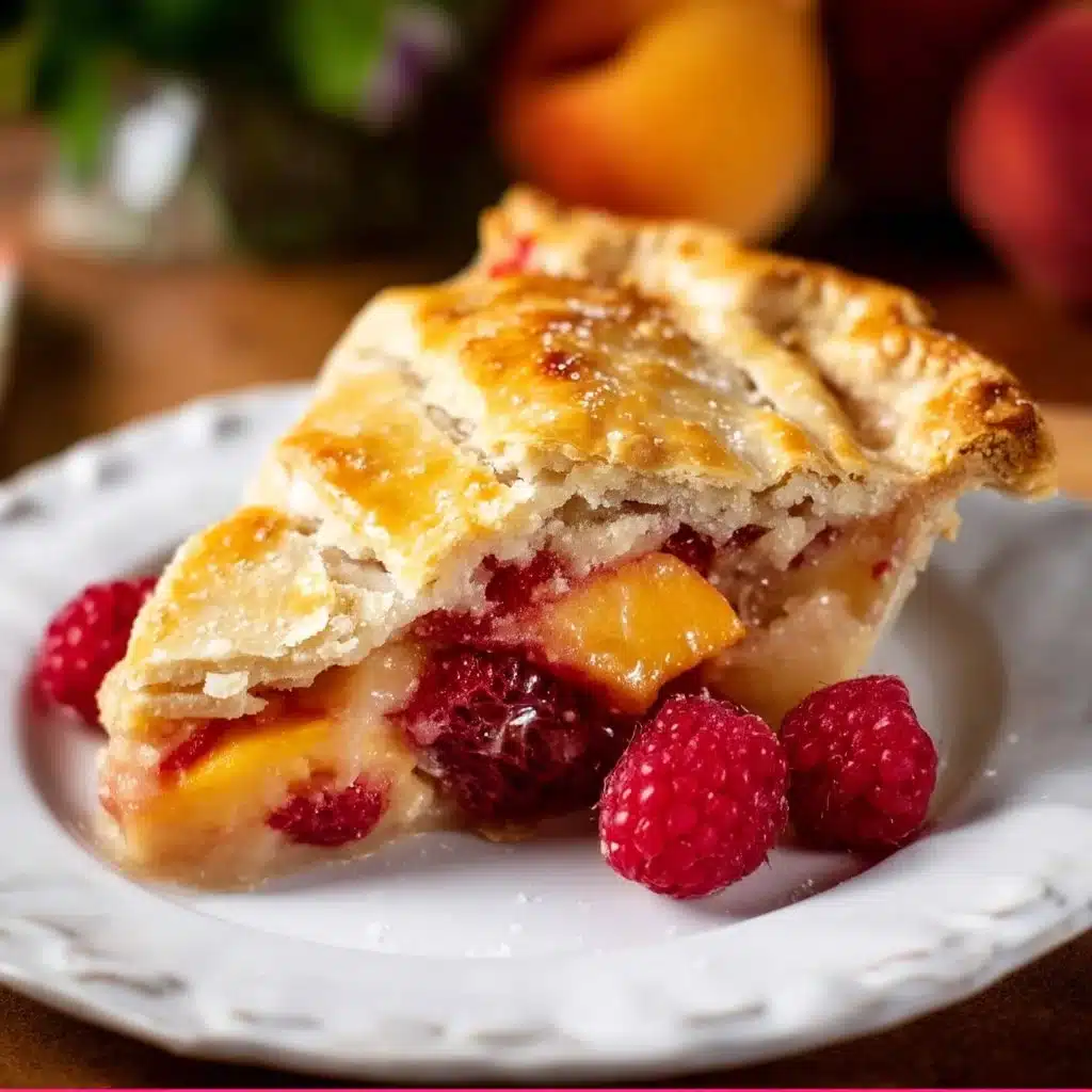 Raspberry Peach Pie