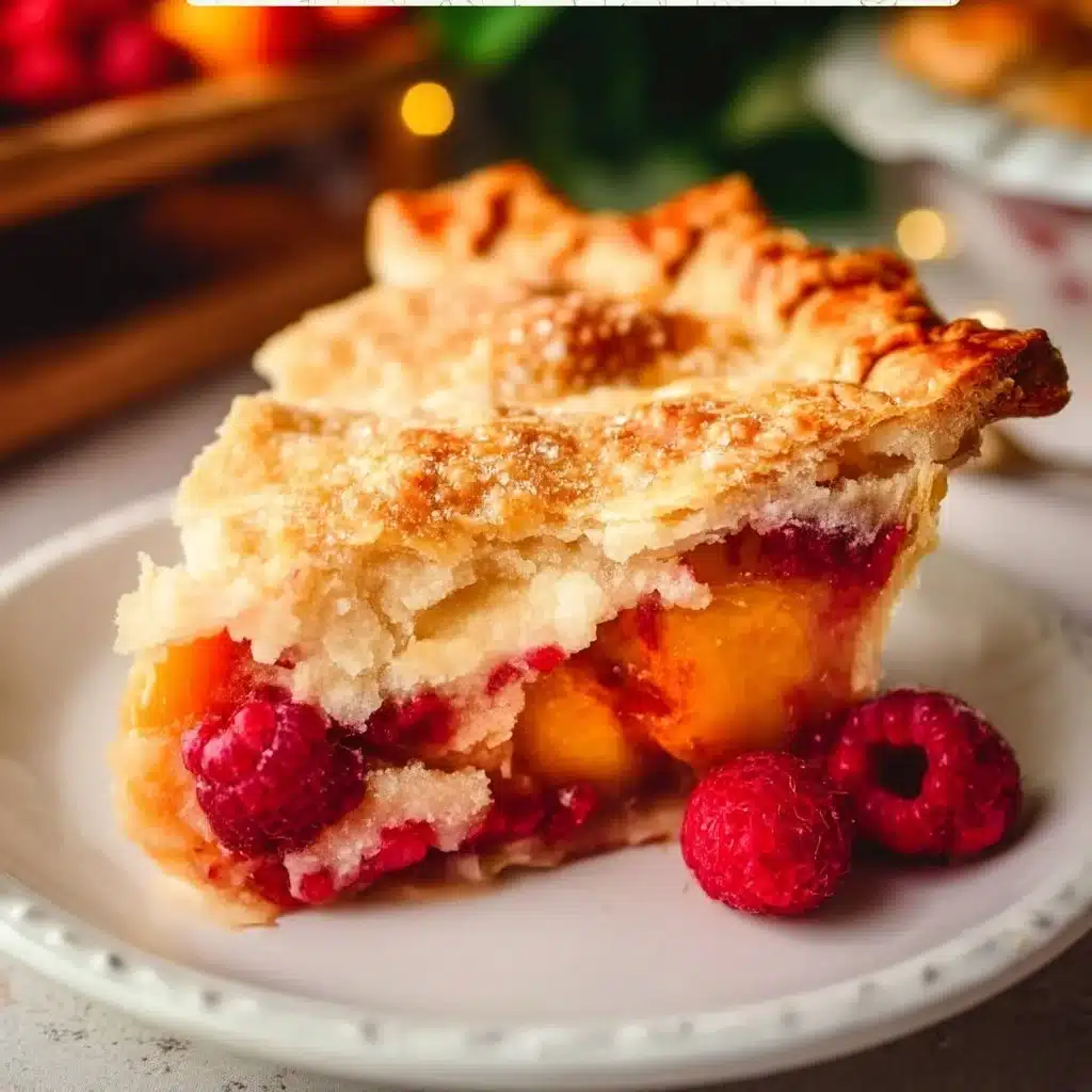 Raspberry Peach Pie