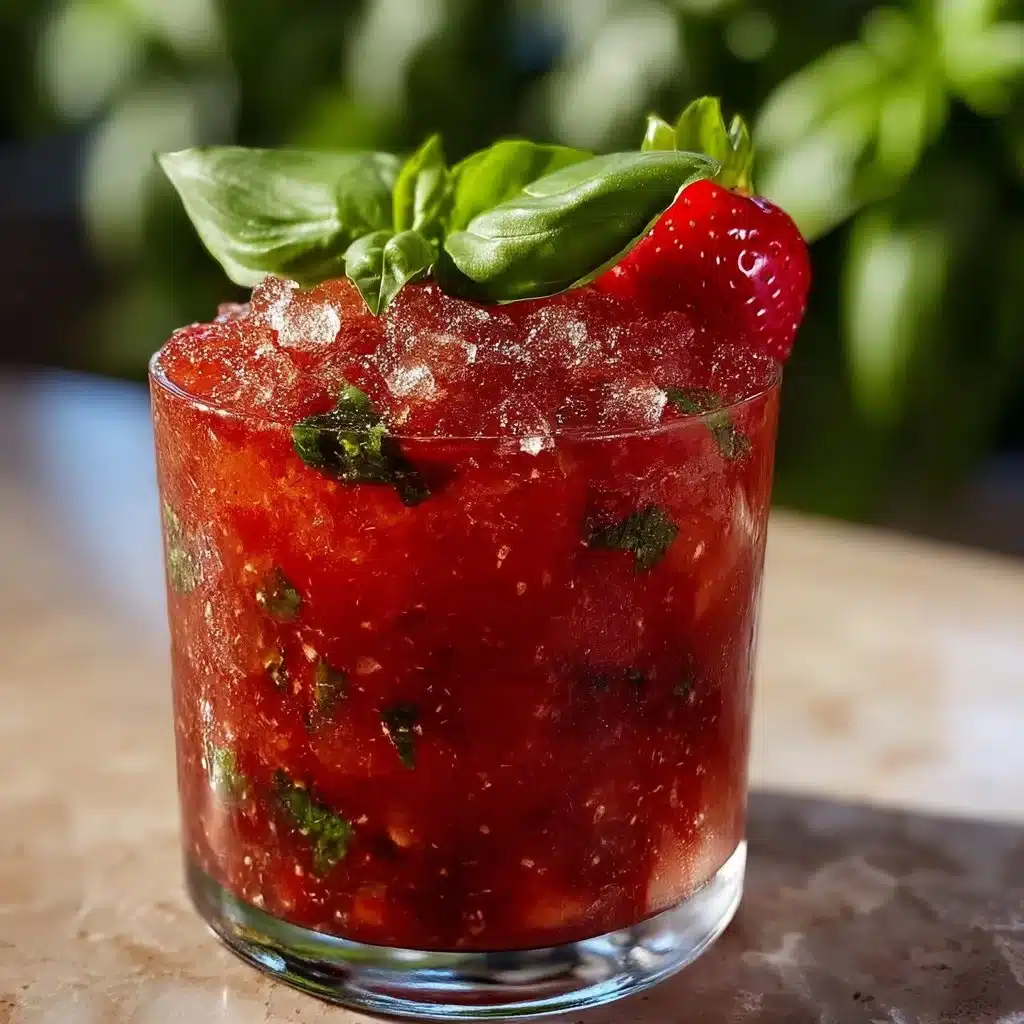 Refreshing Strawberry Basil Smash Cocktail