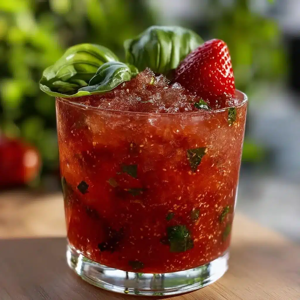 Refreshing Strawberry Basil Smash Cocktail