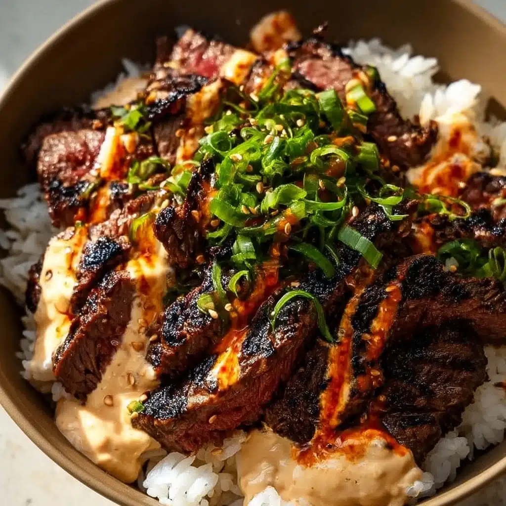 Savory Korean BBQ Steak Rice Bowls