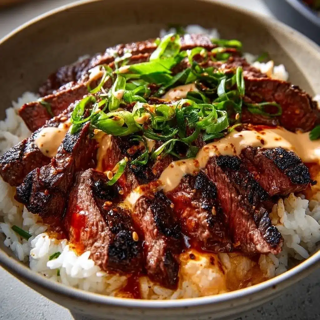Savory Korean BBQ Steak Rice Bowls