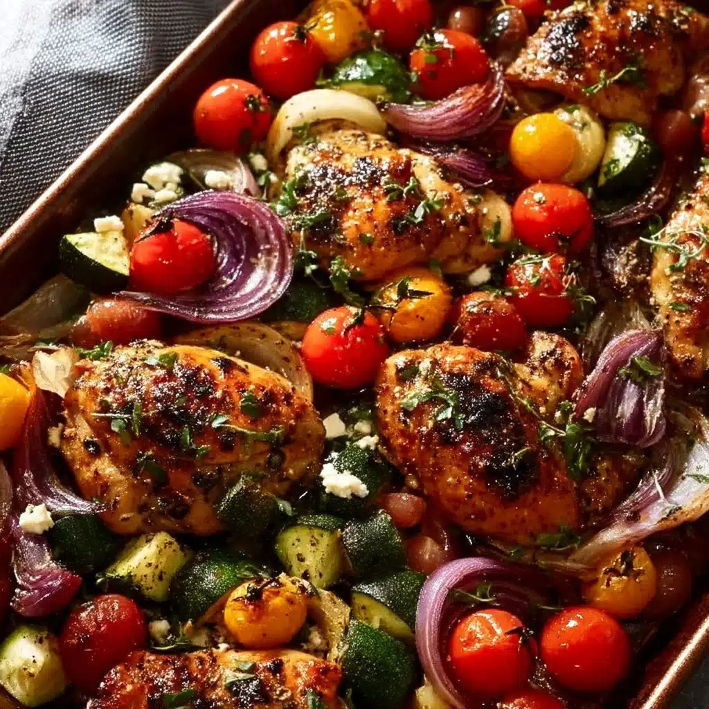 Sheet Pan Greek Chicken & Veggies