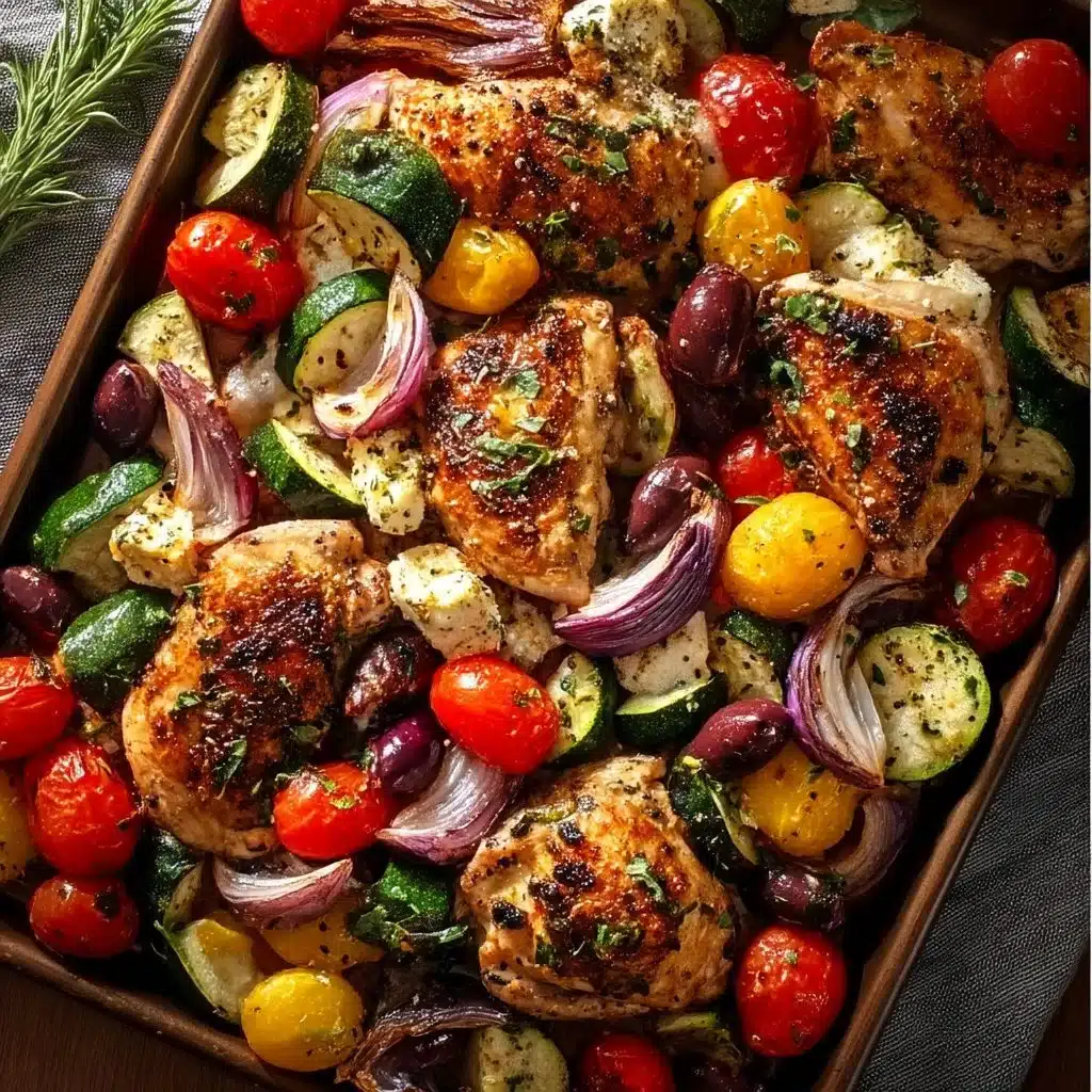 Sheet Pan Greek Chicken & Veggies