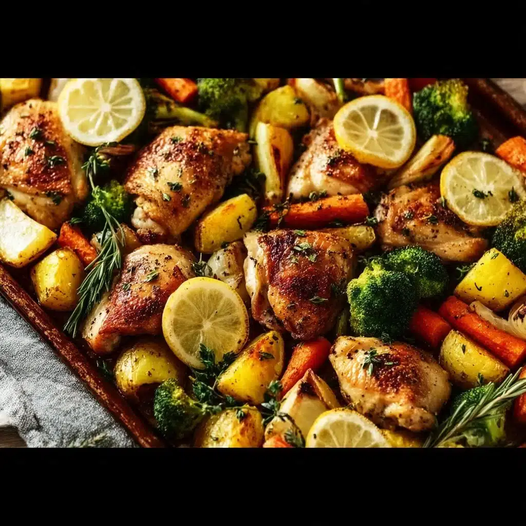 Sheet Pan Lemon Herb Chicken and Vegetables