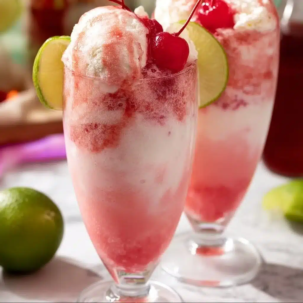 Shirley Temple Ice Cream Float