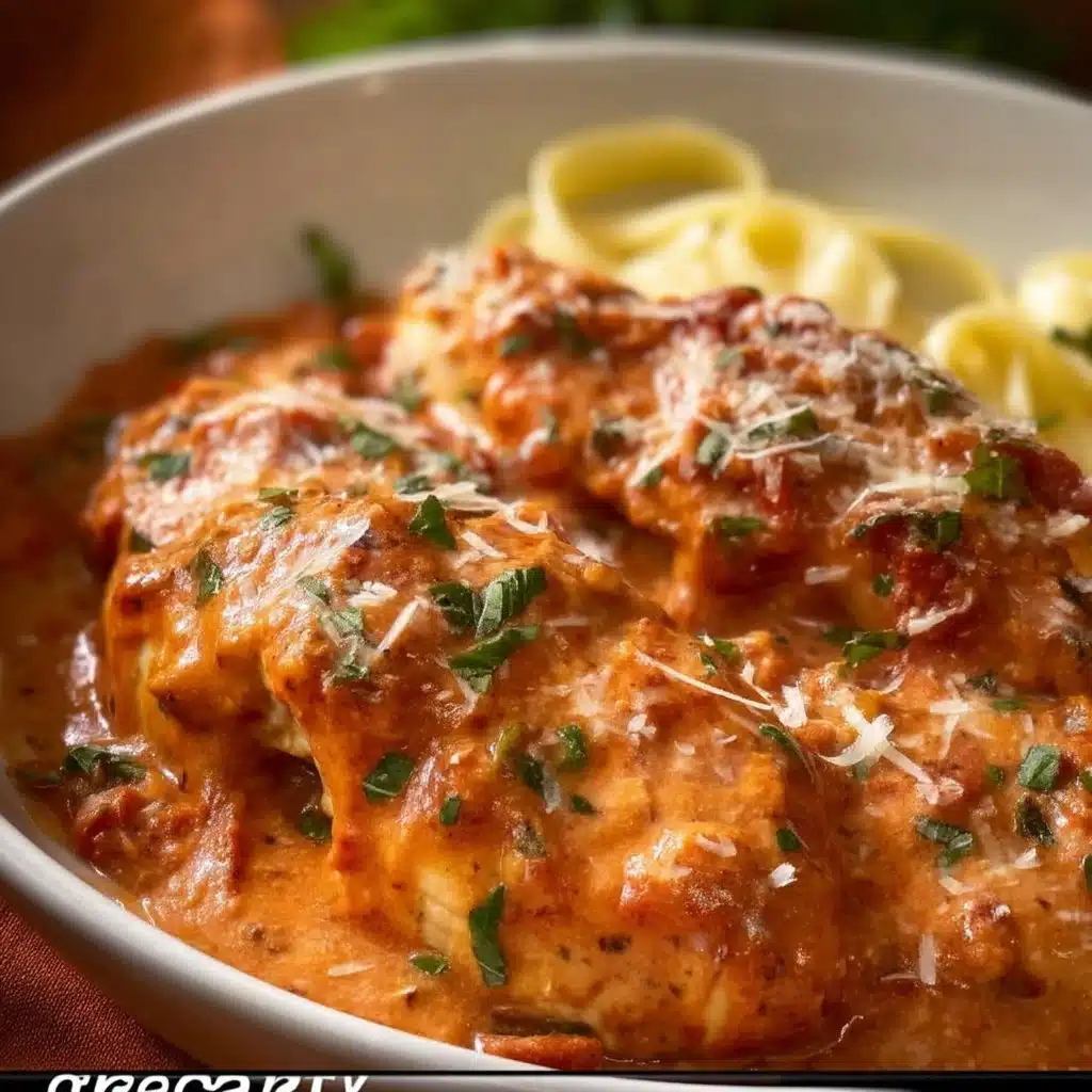 Slow Cooker Creamy Tomato Basil Chicken Breast