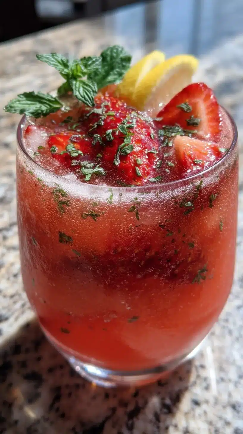 Sparkling Strawberry Watermelon Lemonade