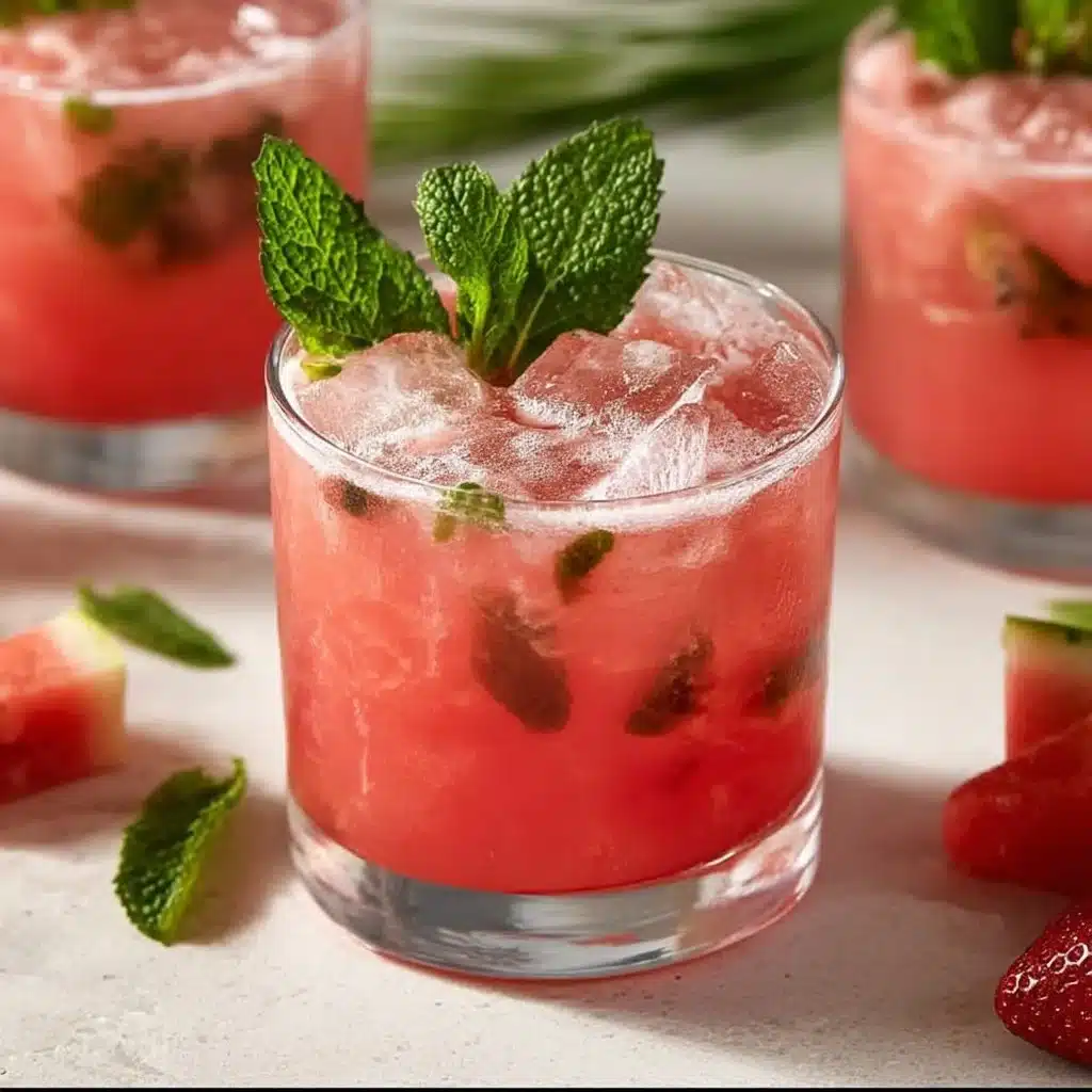 Sparkling Watermelon Mojito Mocktail