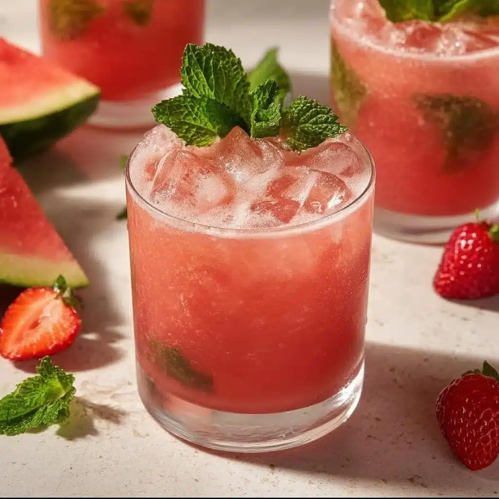 Sparkling Watermelon Mojito Mocktail