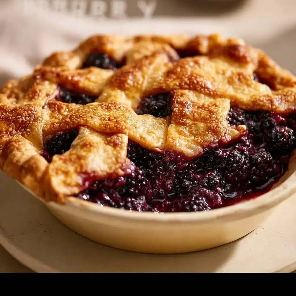 Spiced Blackberry Pie