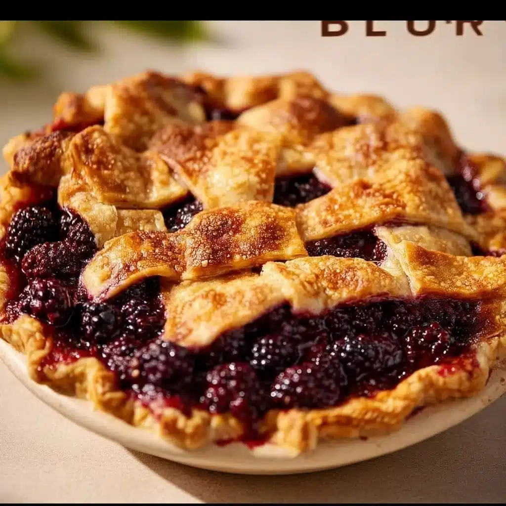 Spiced Blackberry Pie