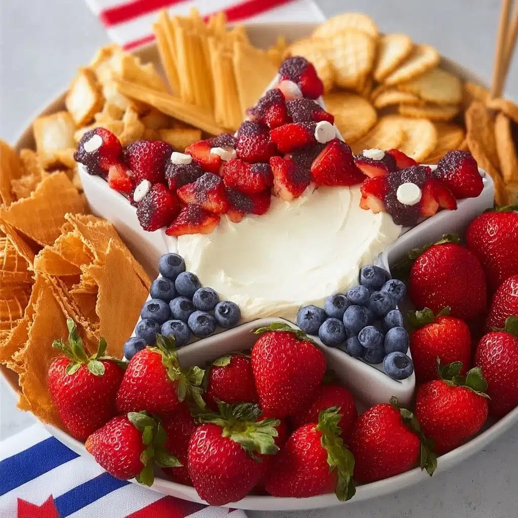 Star Spangled Cheesecake Dip