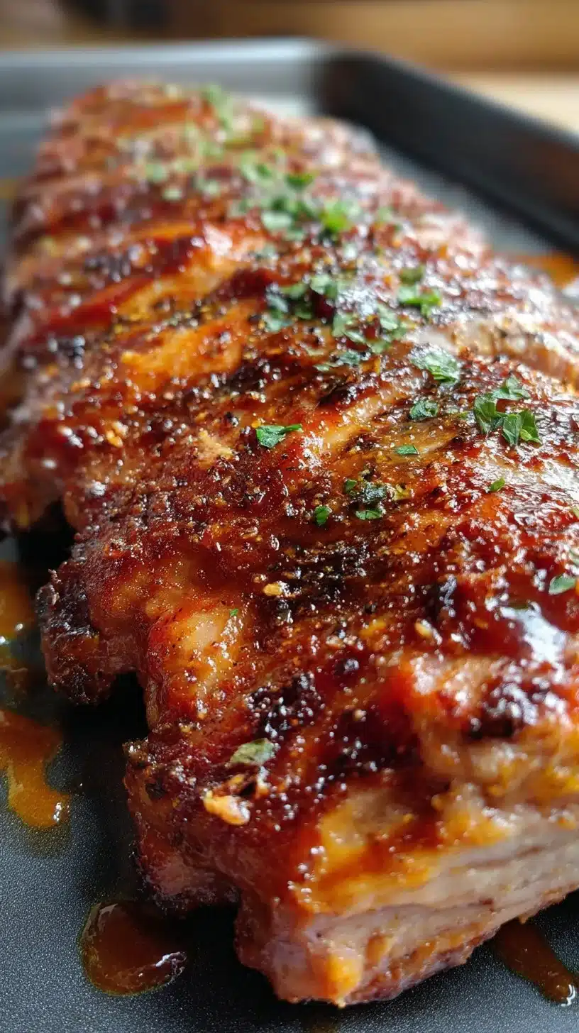 Sticky Bourbon Baby Back Ribs