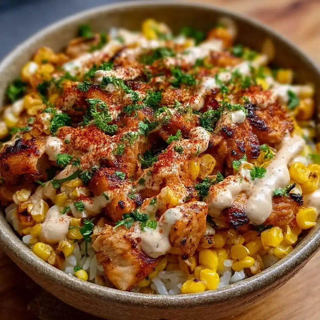 Street Corn Chicken Rice Bowl