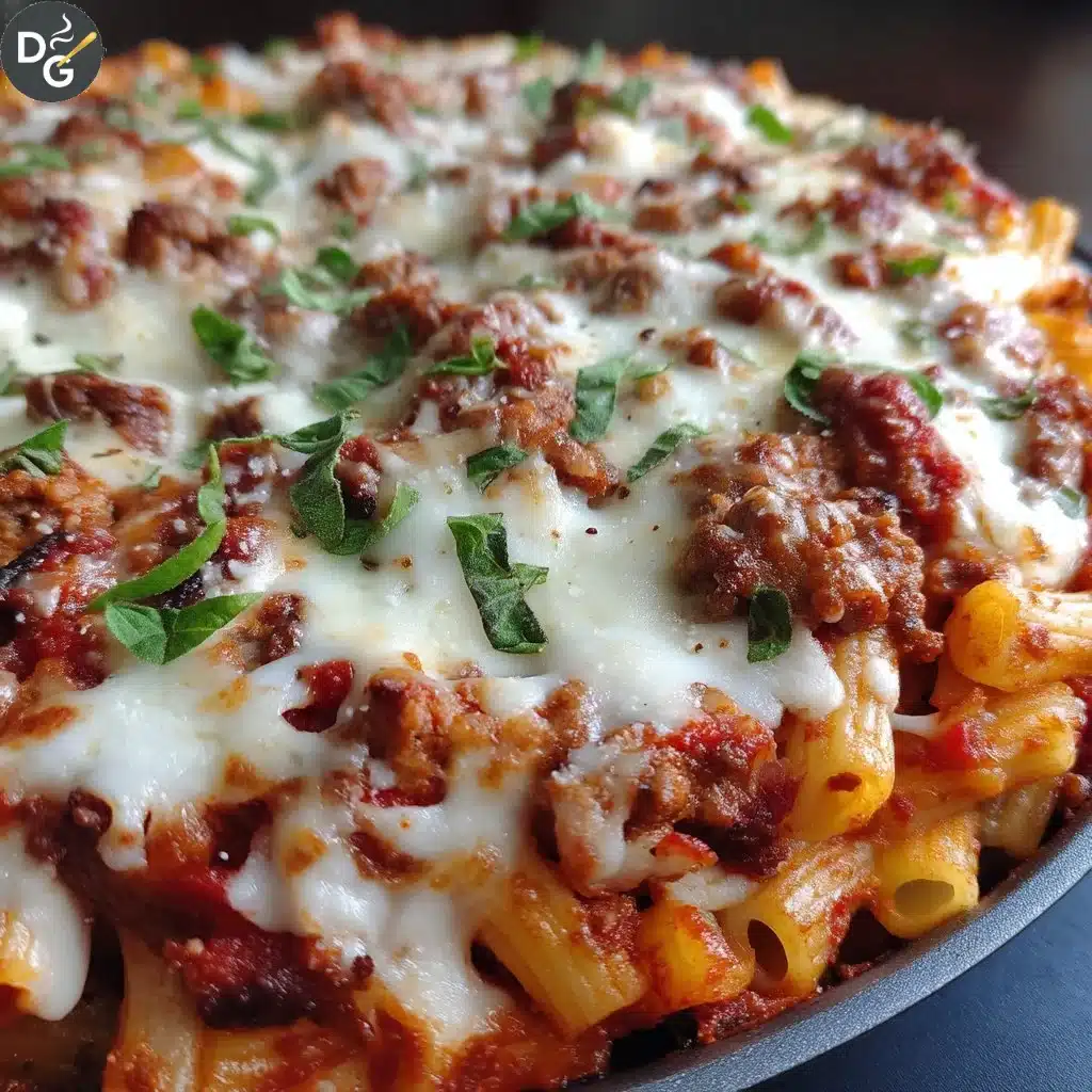 Old-Fashioned Baked Ziti Crowd Pleaser