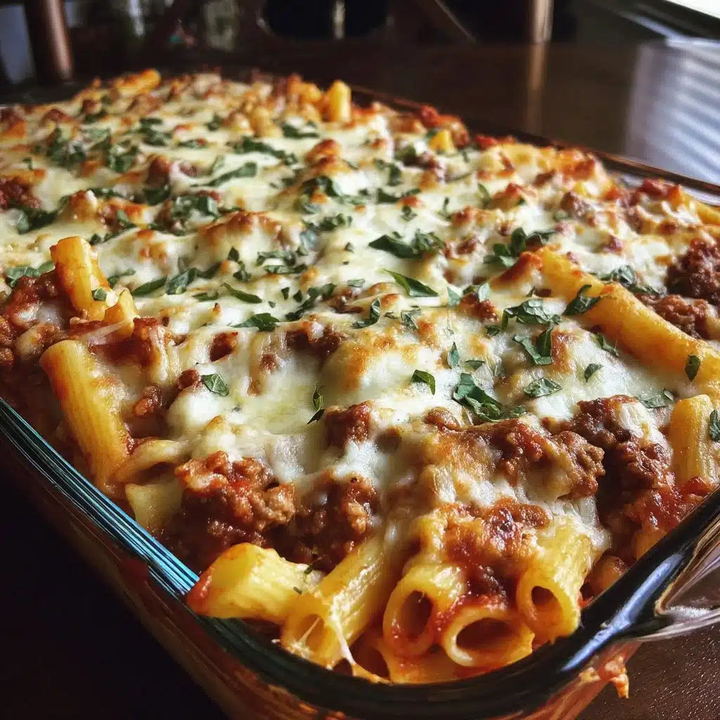 Old-Fashioned Baked Ziti Crowd Pleaser