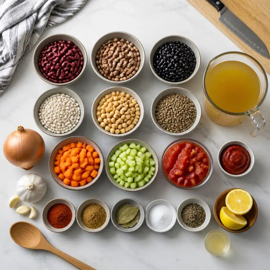 Cozy Slow Cooker Hearty Bean Soup (Pork-Free) for Chilly Nights