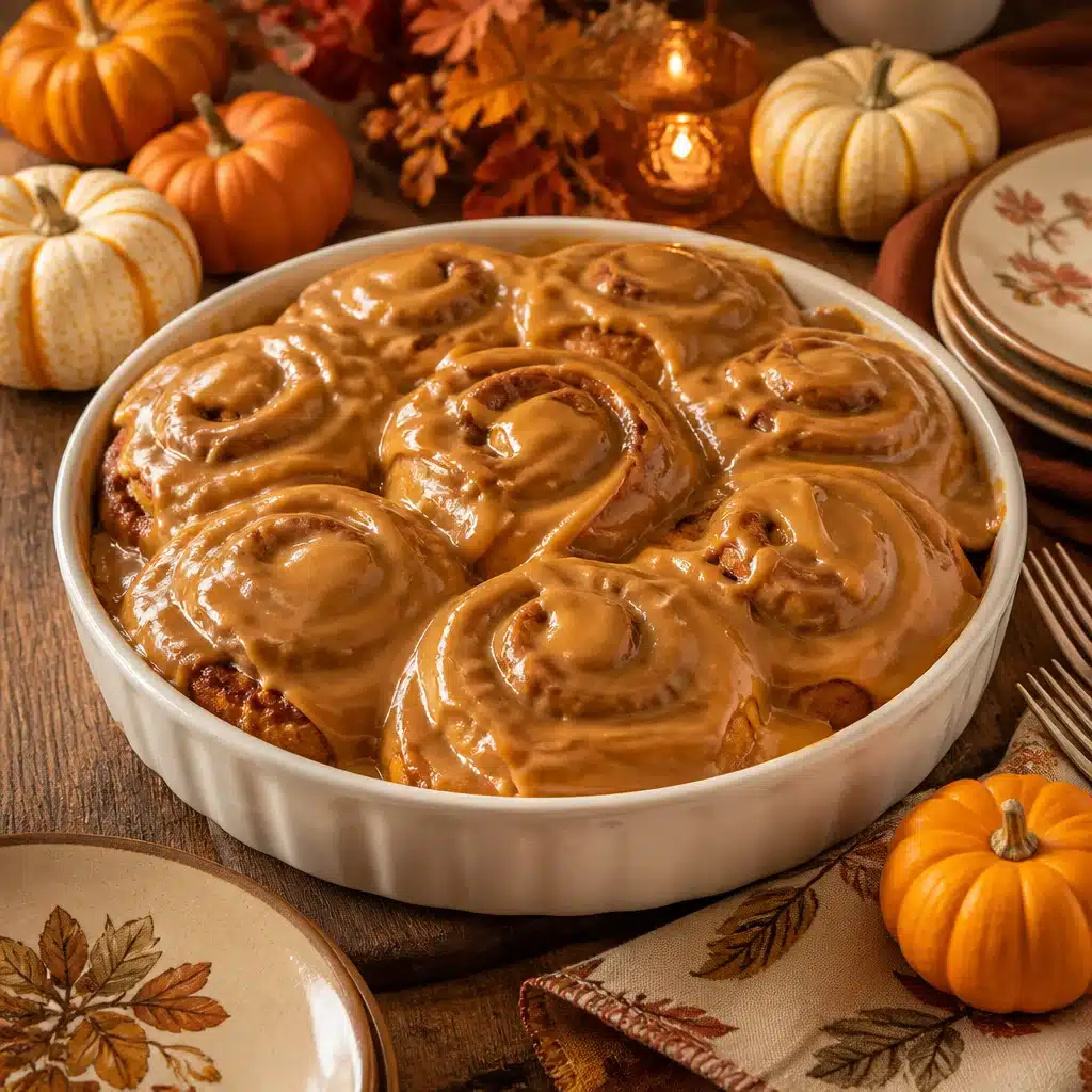 Deliciously Soft Homemade Pumpkin Butter Cinnamon Rolls