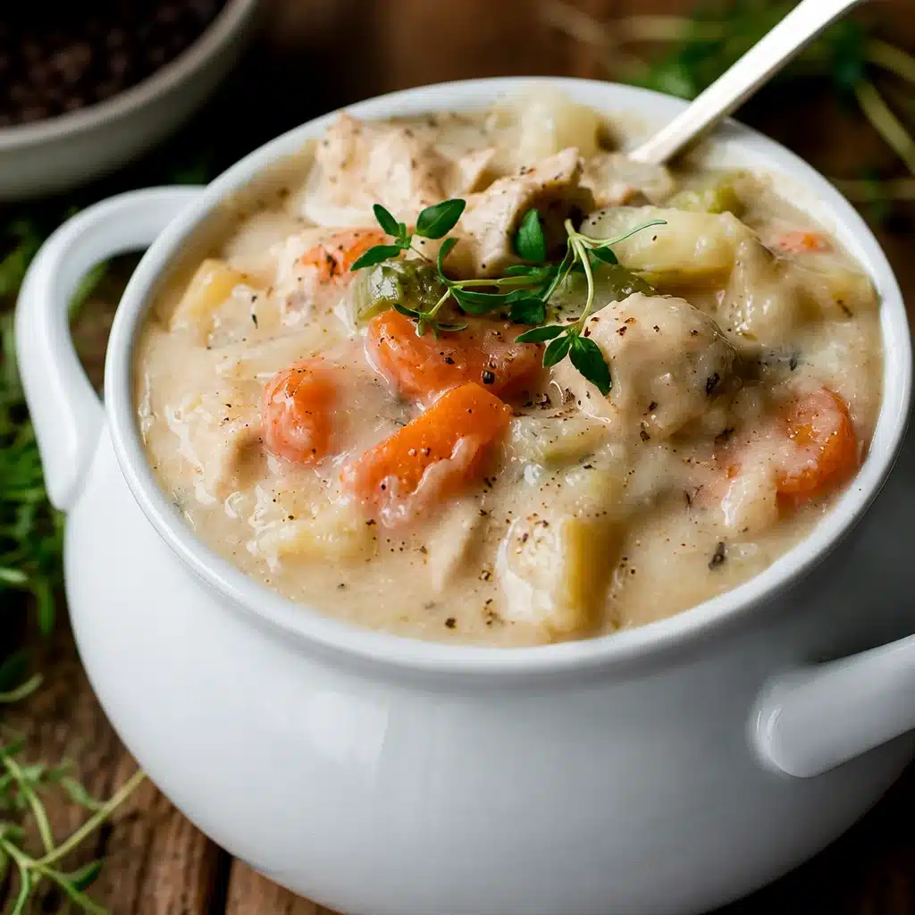 Savor the Comfort of Creamy Chicken Pot Pie Soup Tonight