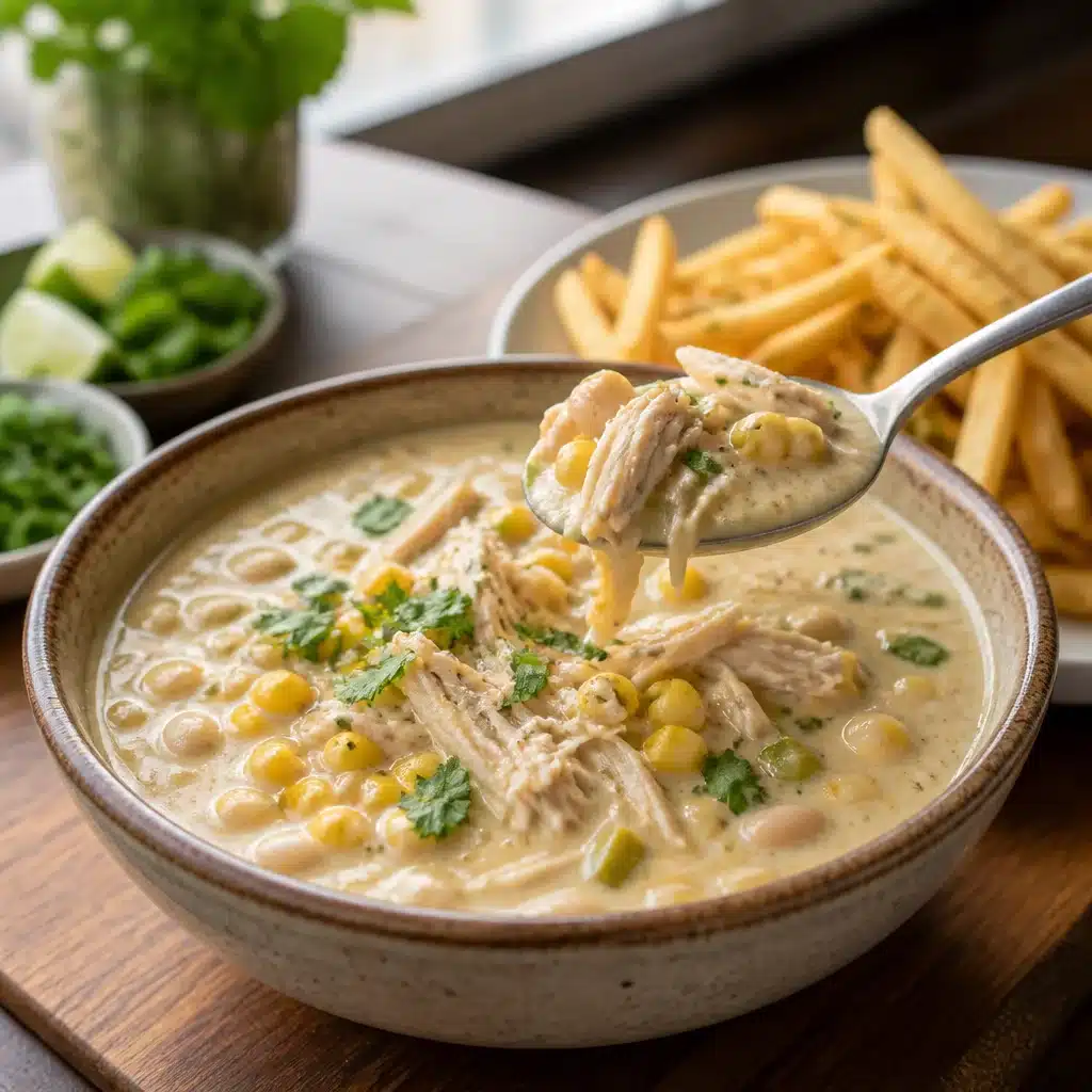 Savory Creamy Crockpot White Chicken Chili for Cozy Nights