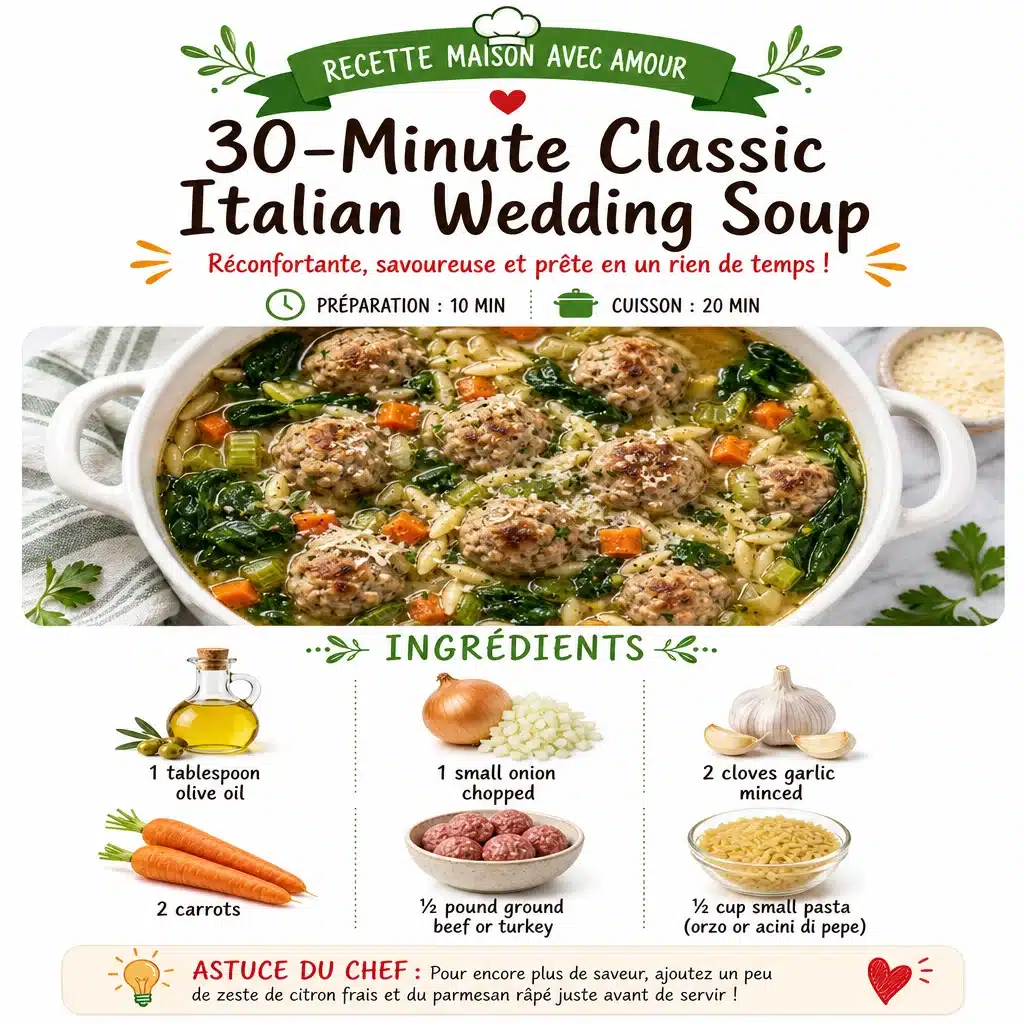 30-Minute Classic Italian Wedding Soup