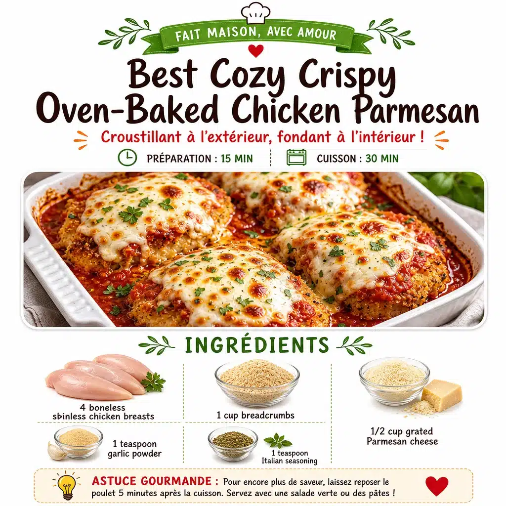 Best Cozy Crispy Oven-Baked Chicken Parmesan