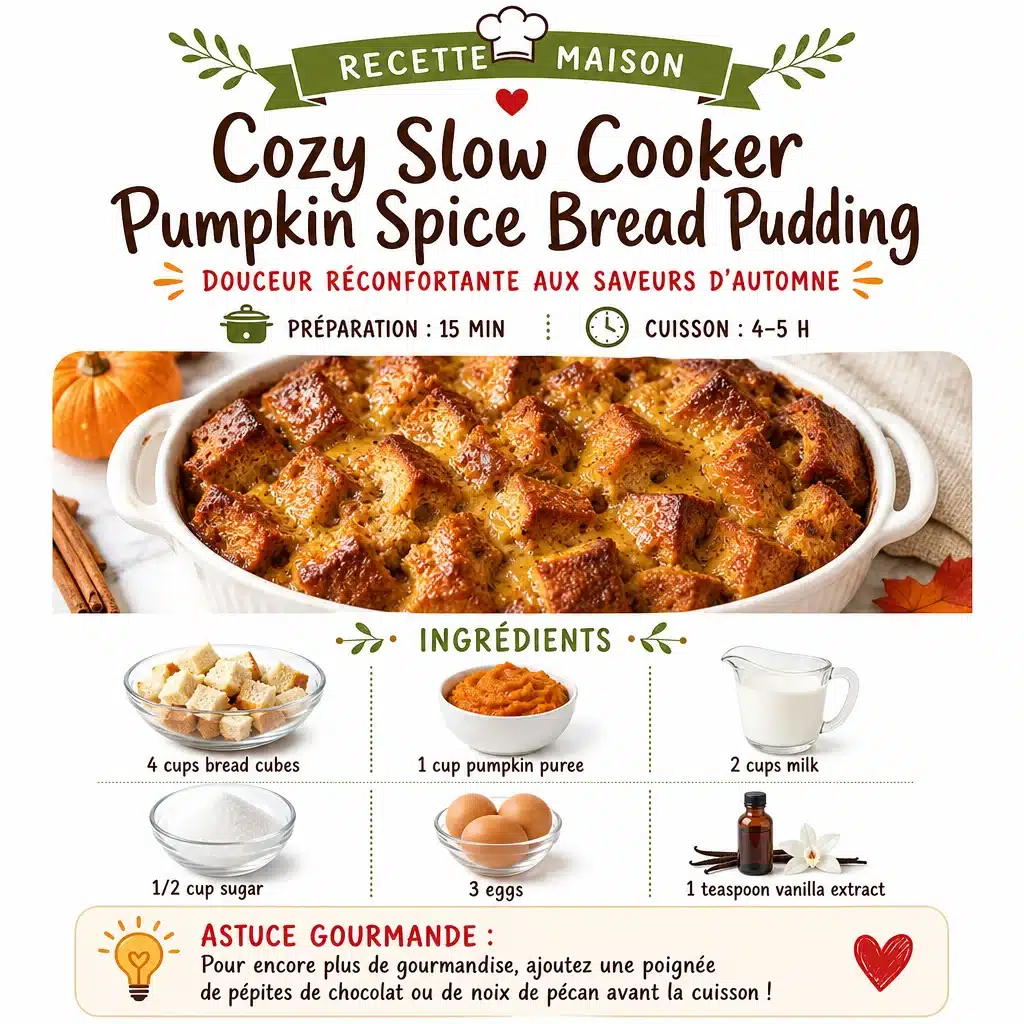 Best Cozy Slow Cooker Pumpkin Spice Bread Pudding