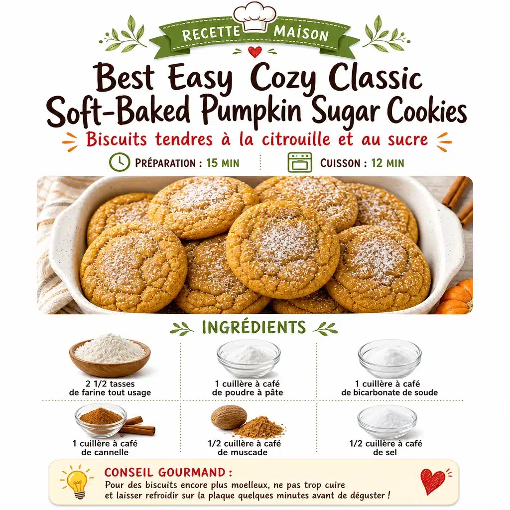 Best Easy Cozy Classic Soft-Baked Pumpkin Sugar Cookies