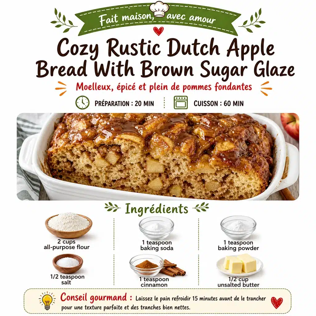 Best Easy Cozy Dutch Apple Bread With Brown Sugar Glaze