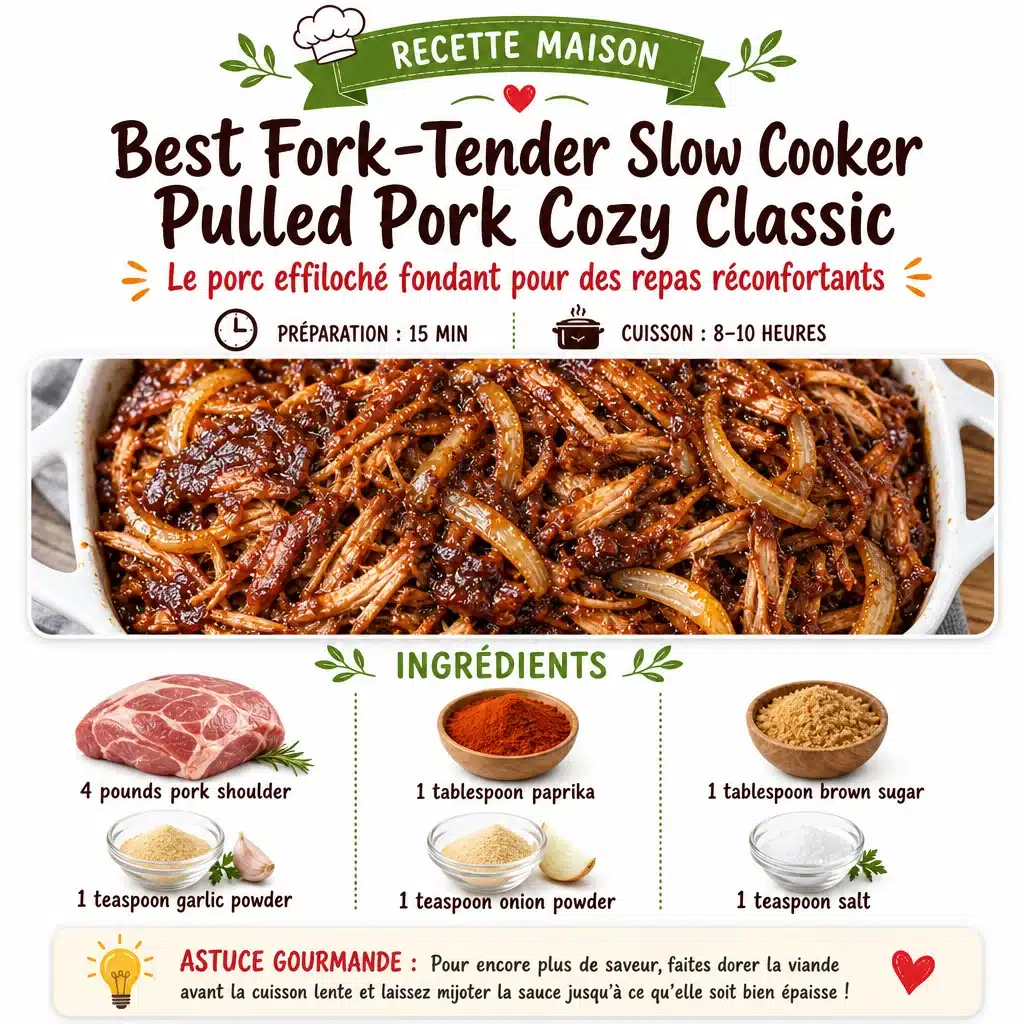 Best Fork-Tender Slow Cooker Pulled Pork Cozy Classic