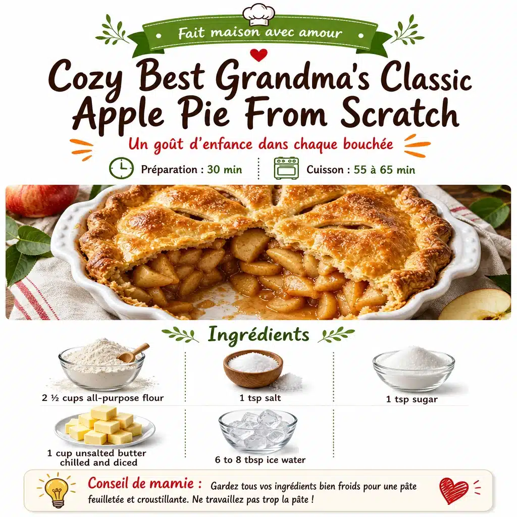 Cozy Old-Fashioned Grandma’s Classic Apple Pie From Scratch
