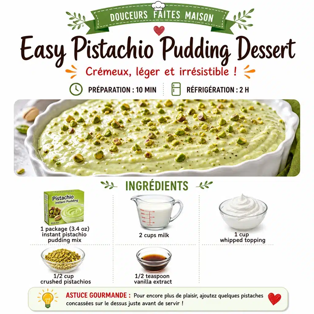 Easy Pistachio Pudding Dessert
