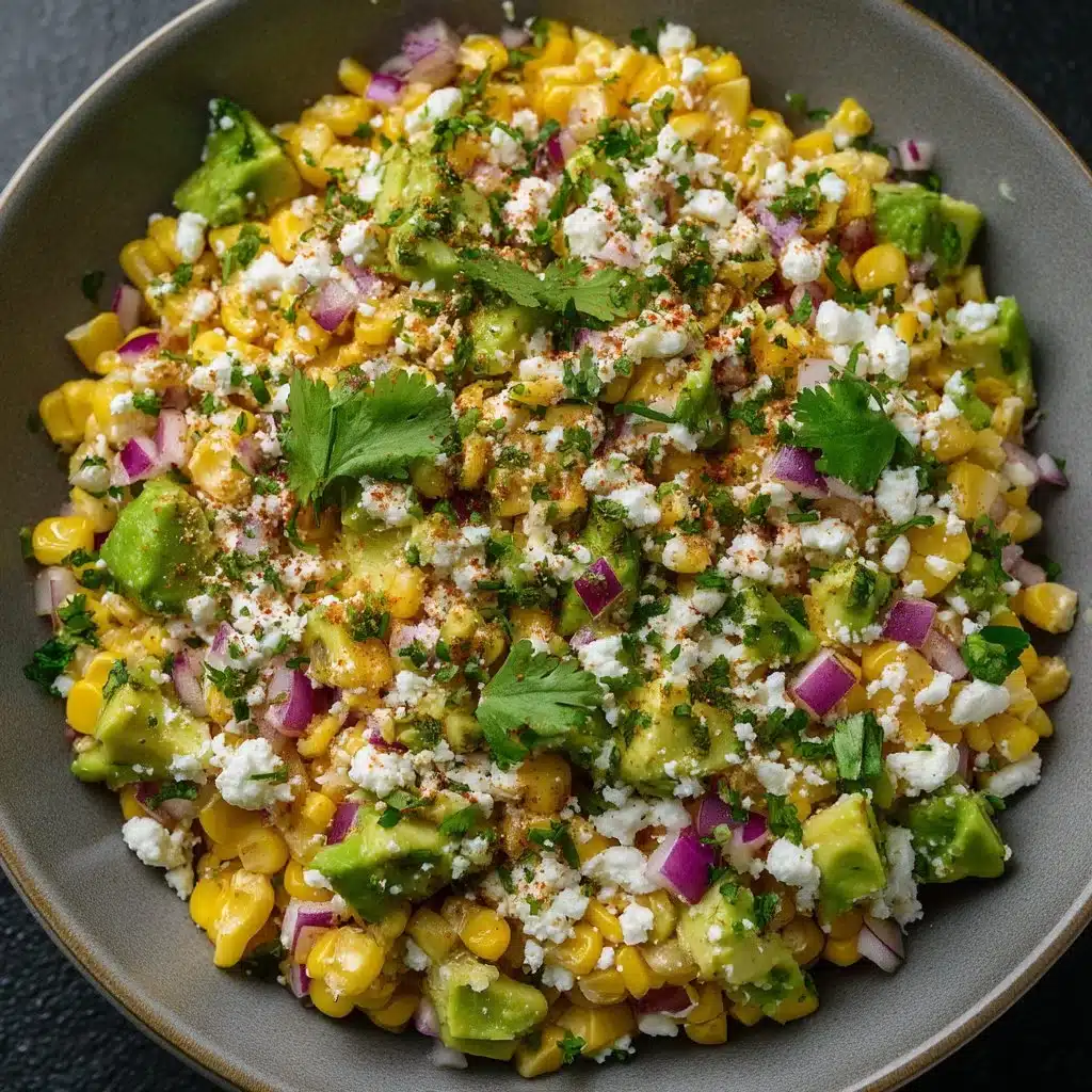 Avocado Cotija Corn Salad