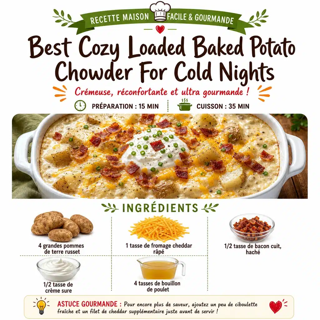 Best Cozy Loaded Baked Potato Chowder For Cold Nights
